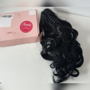 Ponytail Extension Long Curly Ponytail Clip in Claw‎ Hair Extension Natural Look